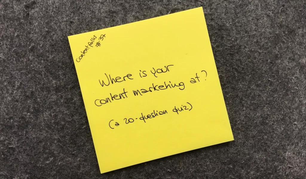 content marketing quiz